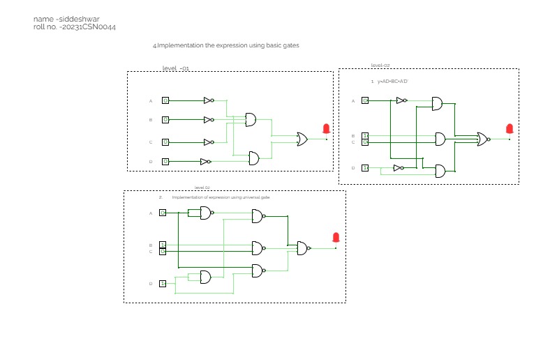 experiment no.-03 Design of combinational circuits