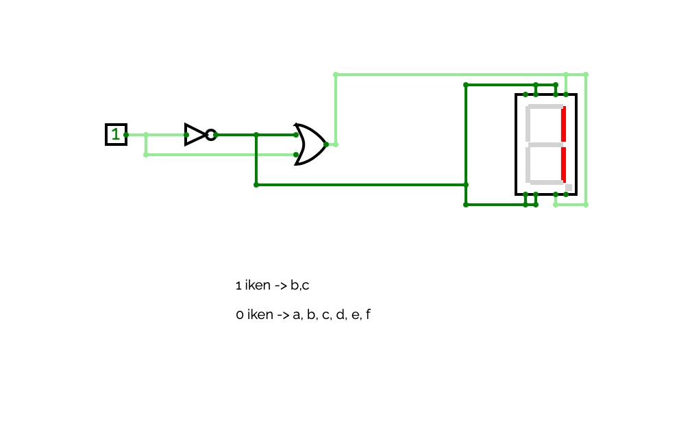 Low-High Detector (7 segment and logic gates)