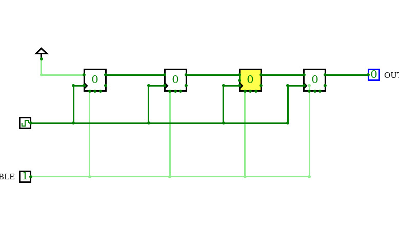REALIZATION OF SERIAL IN SERIAL OUT RESISTOR CIRCUITS