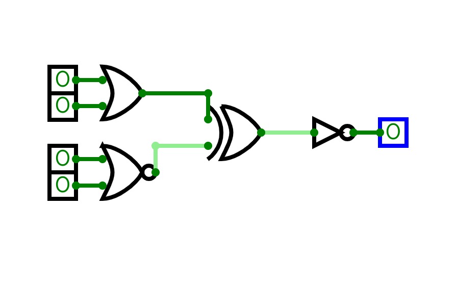 CircuitVerse Logic Gates Circuit 1